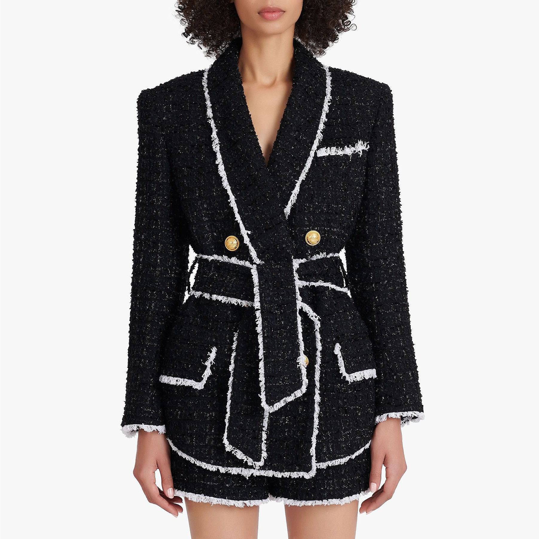 LOVE ME TWEED SHORTS AND BLAZERS SET.