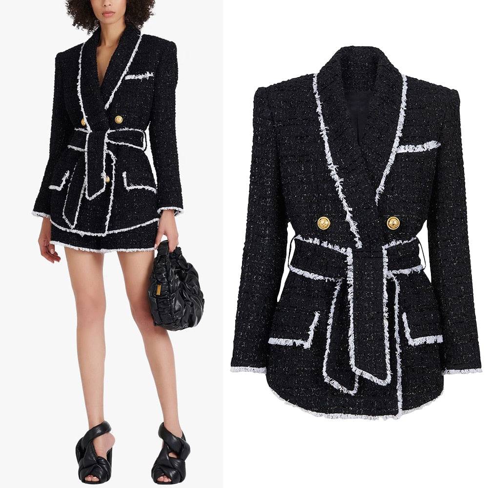 LOVE ME TWEED SHORTS AND BLAZERS SET.