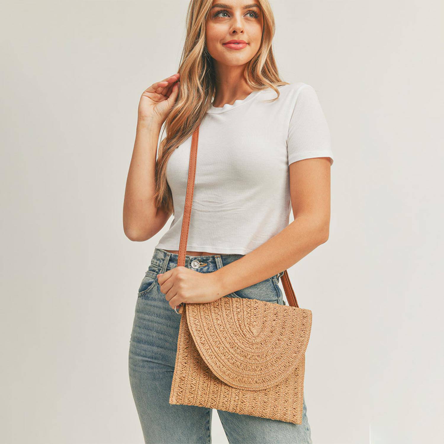 SUNNY SANDS STRAW SATCHEL