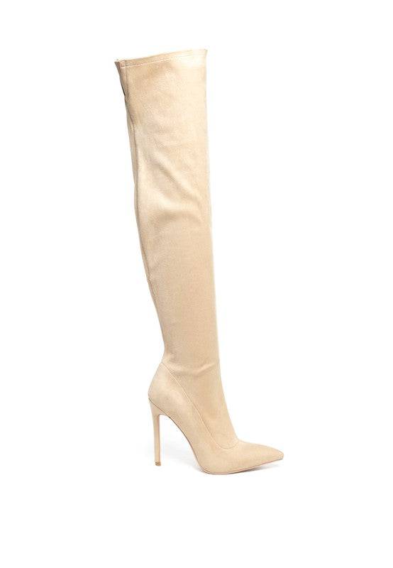 TIERRA STRETCH OVER THE KNEE STILETTO BOOTS