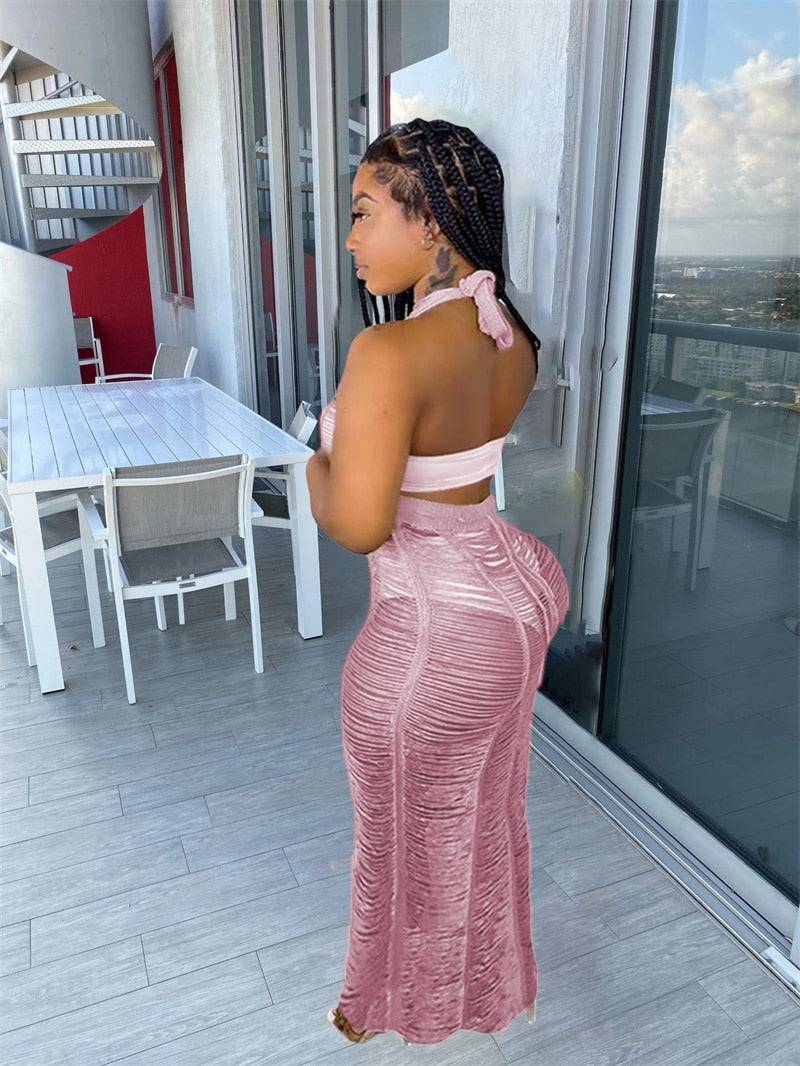ALL EYES ON YOU KNITTED MAXI BEACH DRESS