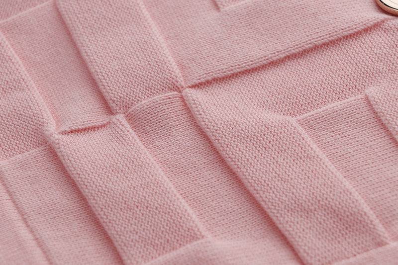 LARISA PINK V-NECK DRESS