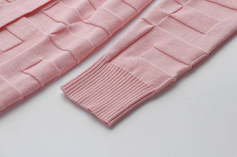 LARISA PINK V-NECK DRESS