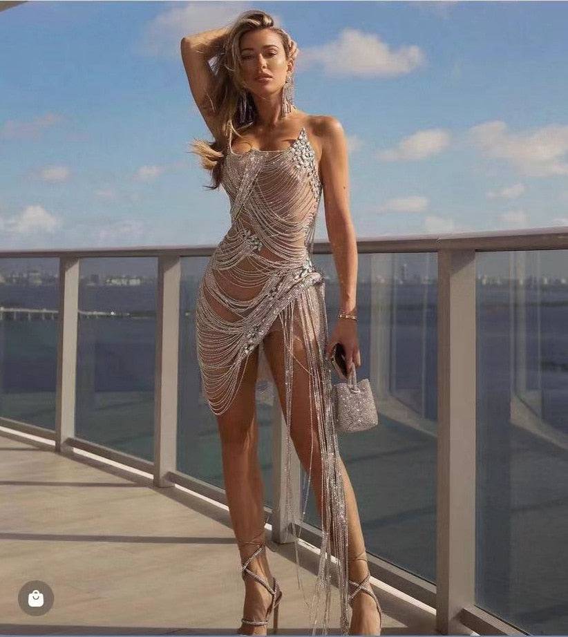 SHINING DIAMONDS PARTY DRESS
