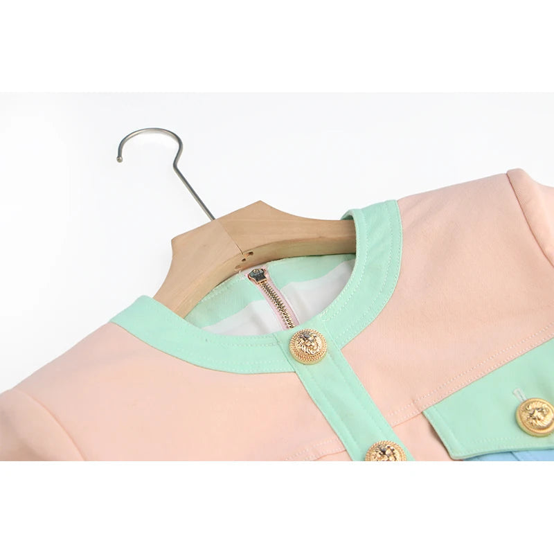 PASTEL DREAMS DENIM BODYCON DRESS