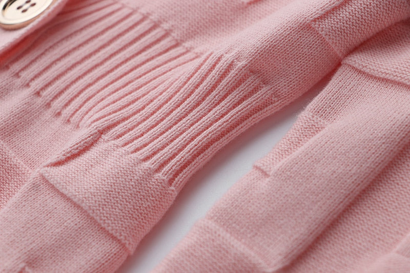 LARISA PINK V-NECK DRESS