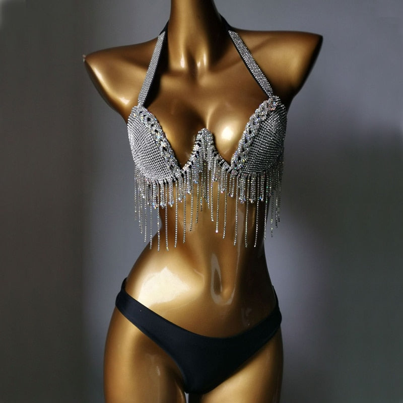 Sexy Rhinestone Bikini