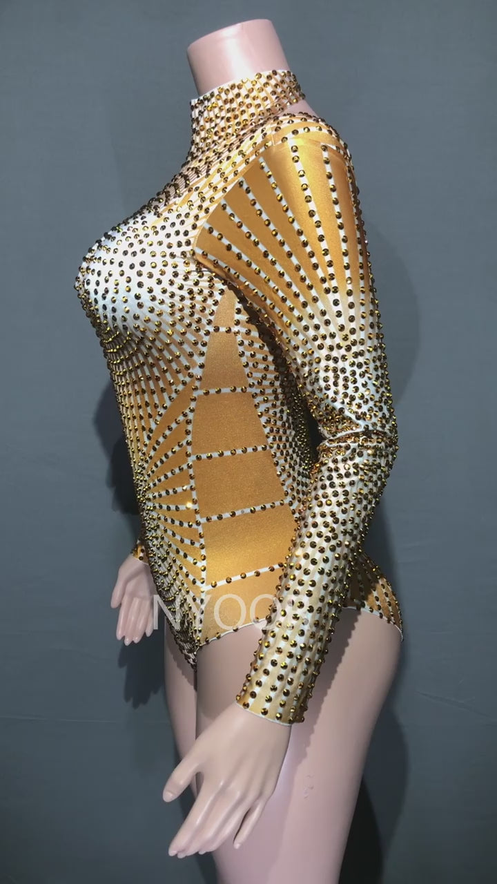 Rock Crytal In Oro Bodysuit