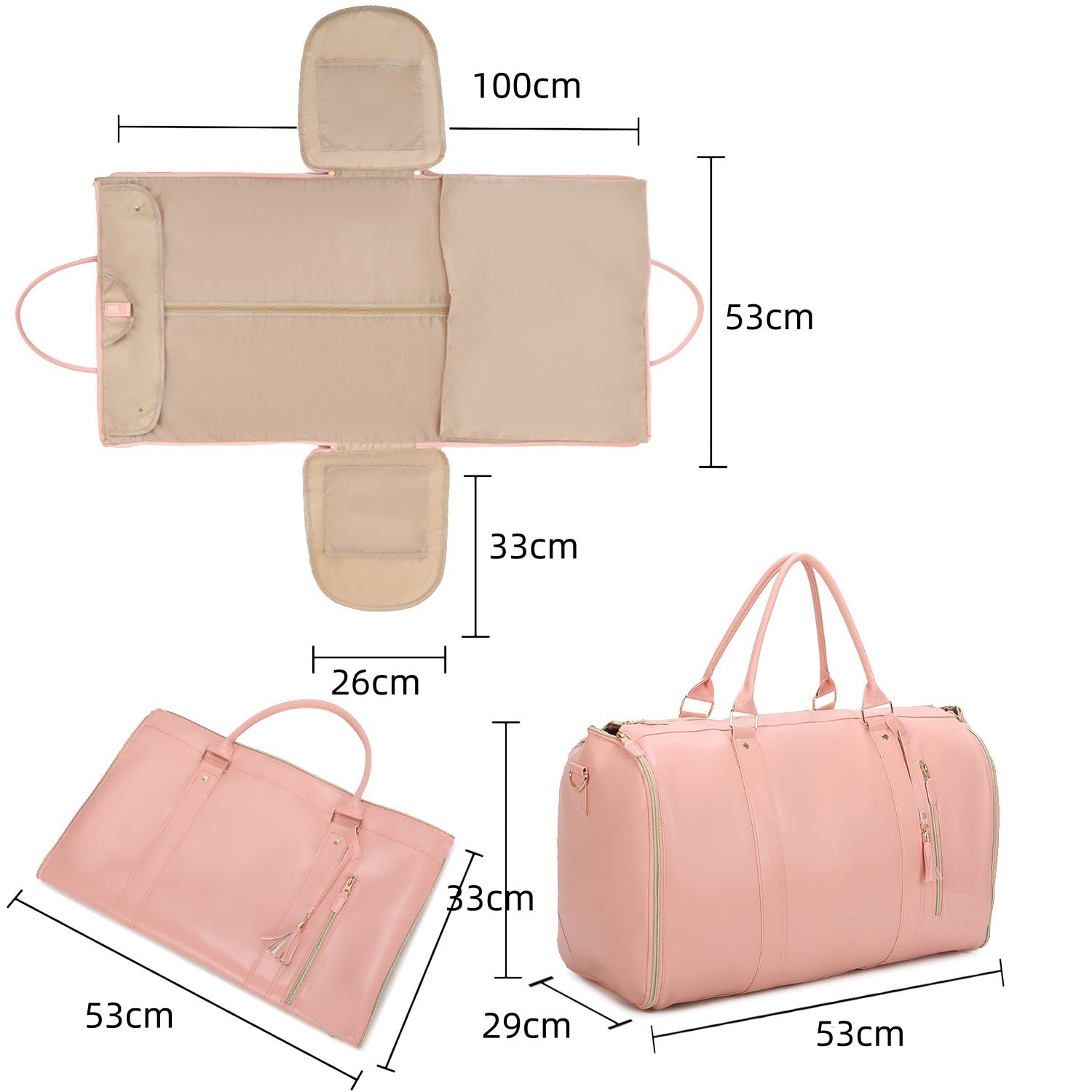 Stylish Mega Travel Bag – Spacious, Waterproof Duffel Bag for Weekend Trips, Gym, and Business Travel