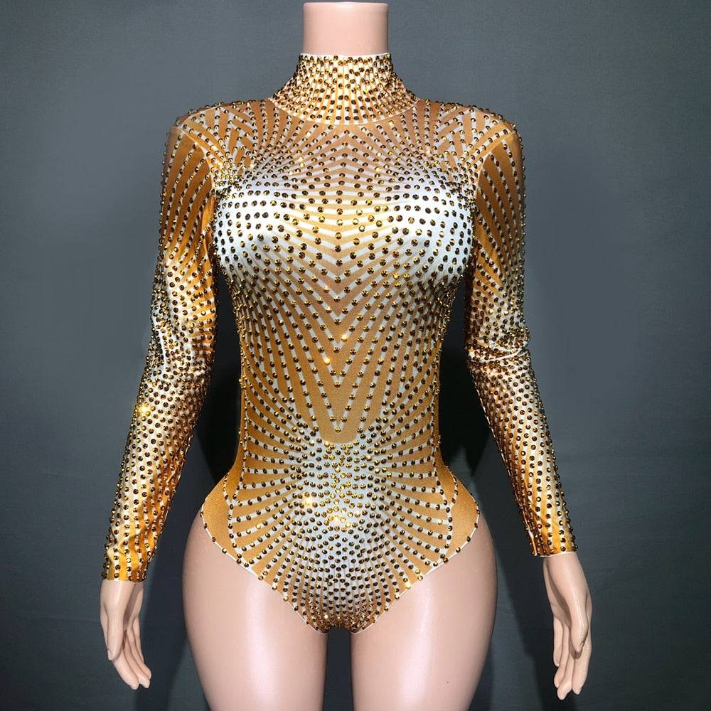 ROCK CRYTAL IN ORO BODYSUIT