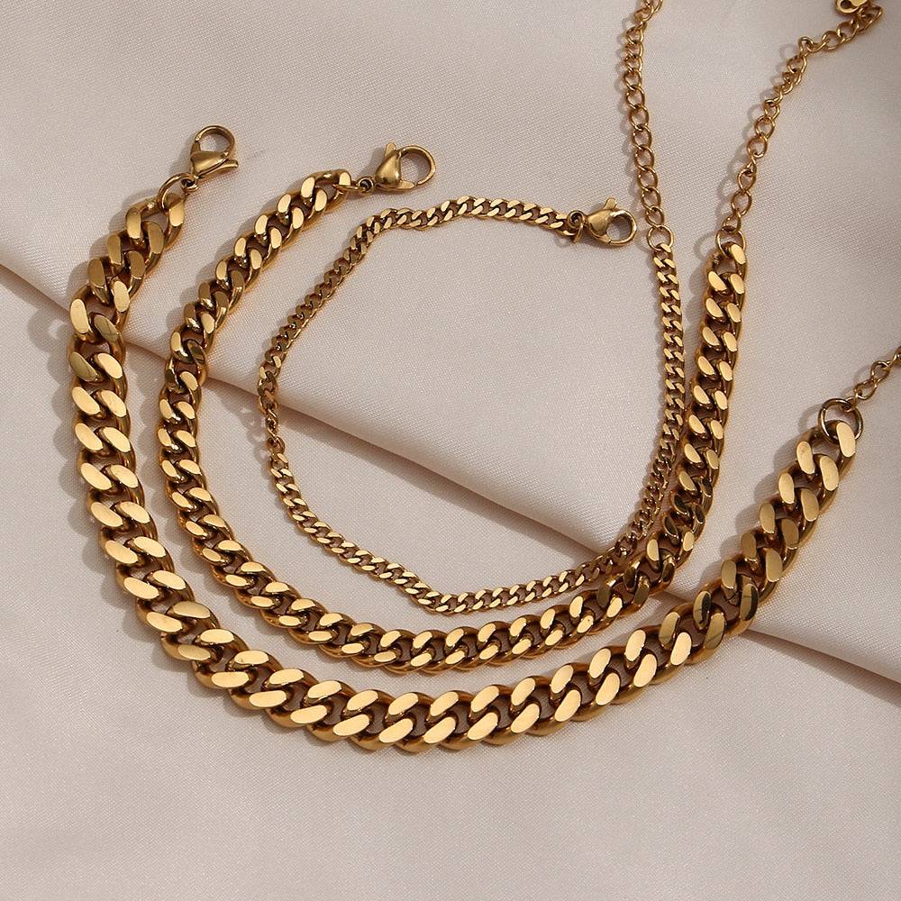 MIAMI CUBAN CHAIN ANKLETS
