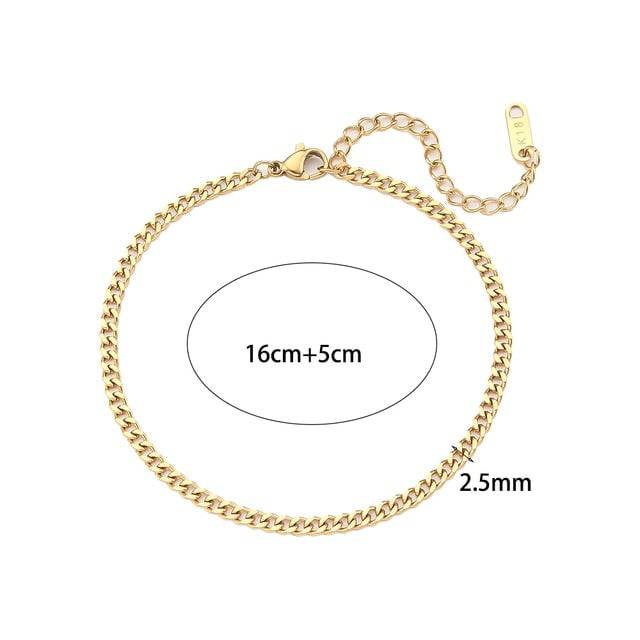 MIAMI CUBAN CHAIN ANKLETS