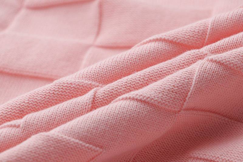 LARISA PINK V-NECK DRESS
