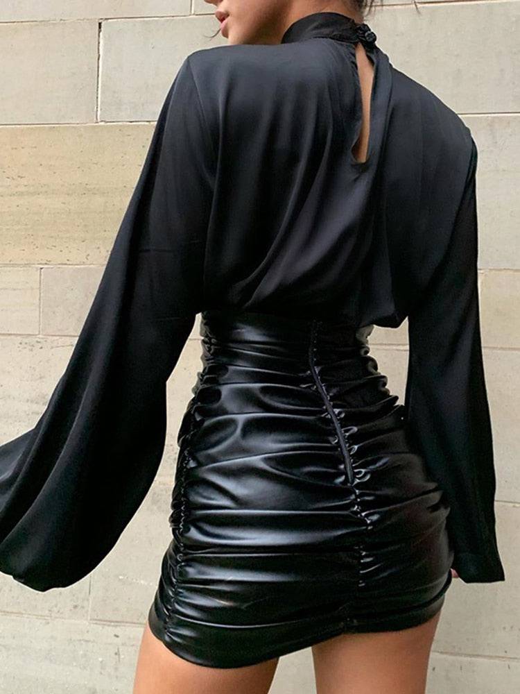 Posh High Neck Cropped Top